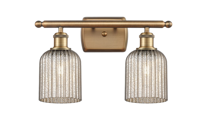 Innovations 516-2W-BB-G559-5ME Two Light Bath Vanity, Brushed Brass