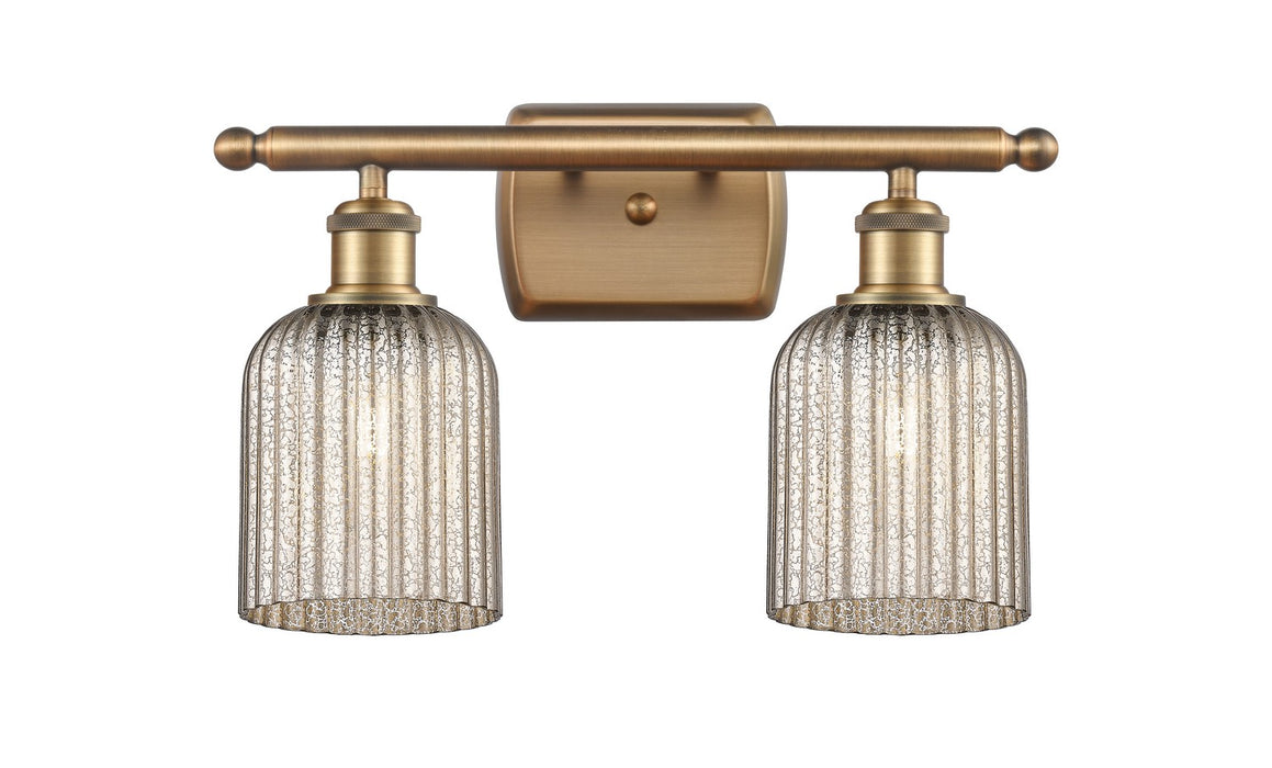 Innovations 516-2W-BB-G559-5ME Two Light Bath Vanity, Brushed Brass