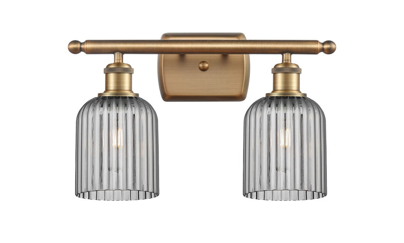 Innovations 516-2W-BB-G559-5SM Two Light Bath Vanity, Brushed Brass