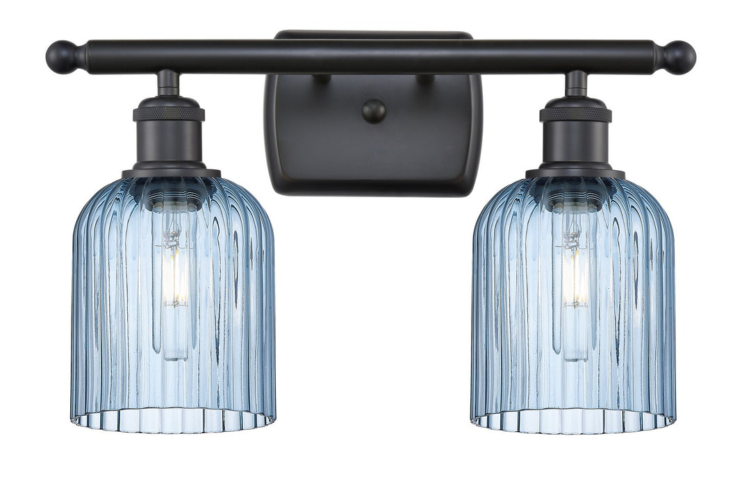 Innovations 516-2W-BK-G559-5BL Two Light Bath Vanity, Matte Black