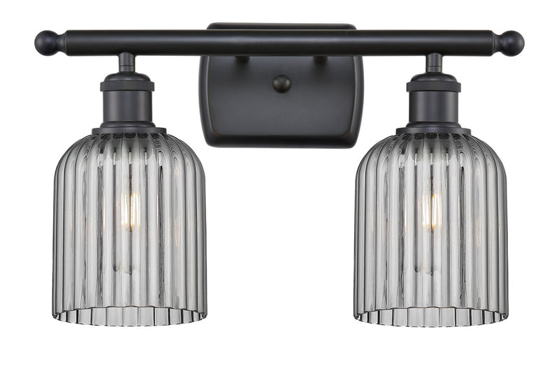 Innovations 516-2W-BK-G559-5SM Two Light Bath Vanity, Matte Black