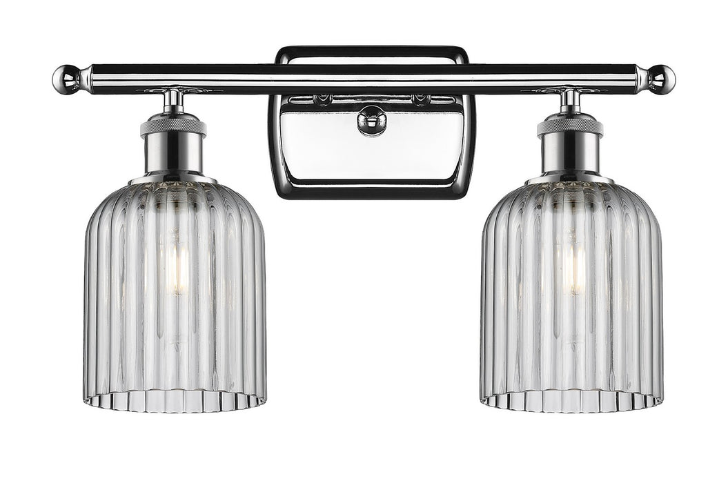 Innovations 516-2W-PC-G559-5SM Two Light Bath Vanity, Polished Chrome