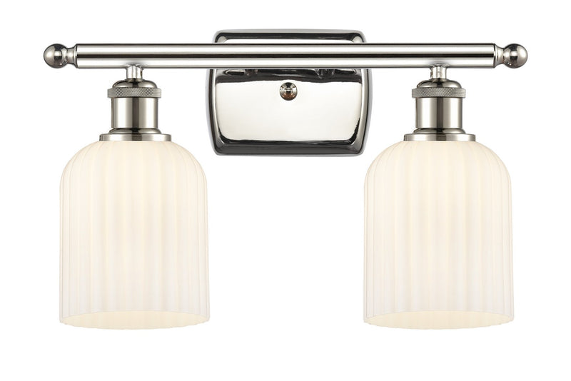 Innovations 516-2W-PN-G559-5GWH Two Light Bath Vanity, Polished Nickel