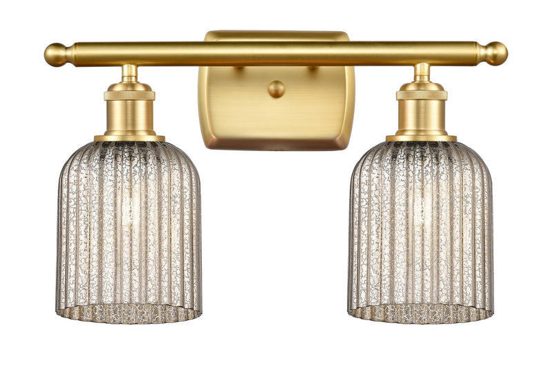 Innovations 516-2W-SG-G559-5ME Two Light Bath Vanity, Satin Gold
