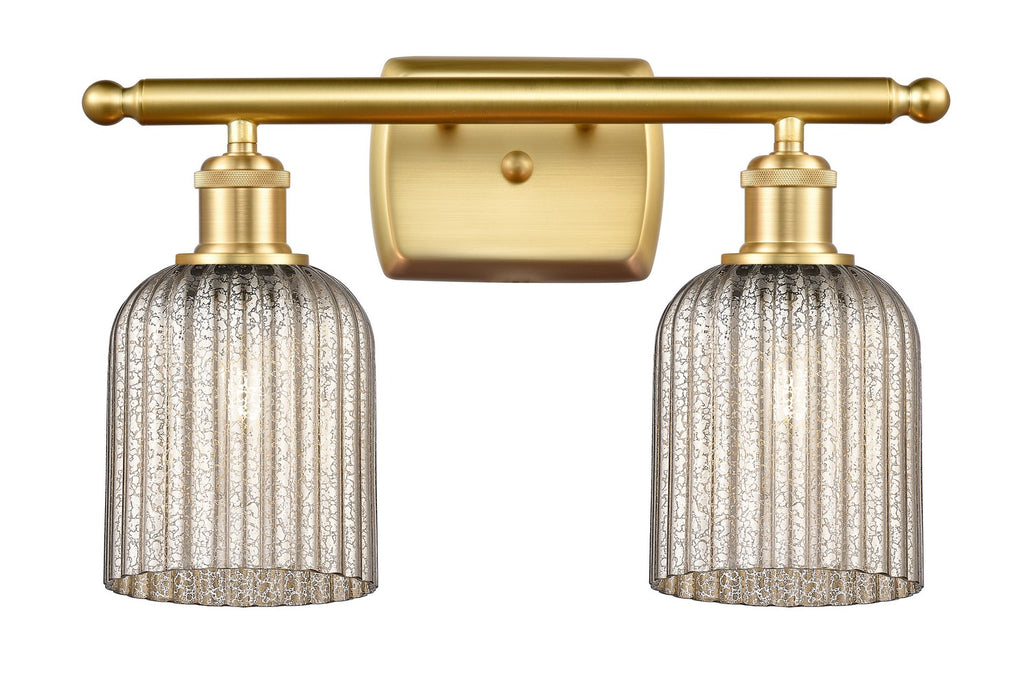 Innovations 516-2W-SG-G559-5ME Two Light Bath Vanity, Satin Gold