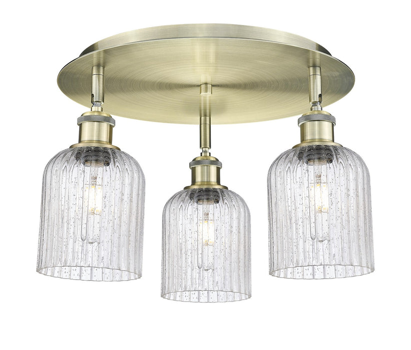 Innovations 516-3C-AB-G559-5SDY Three Light Flush Mount, Antique Brass