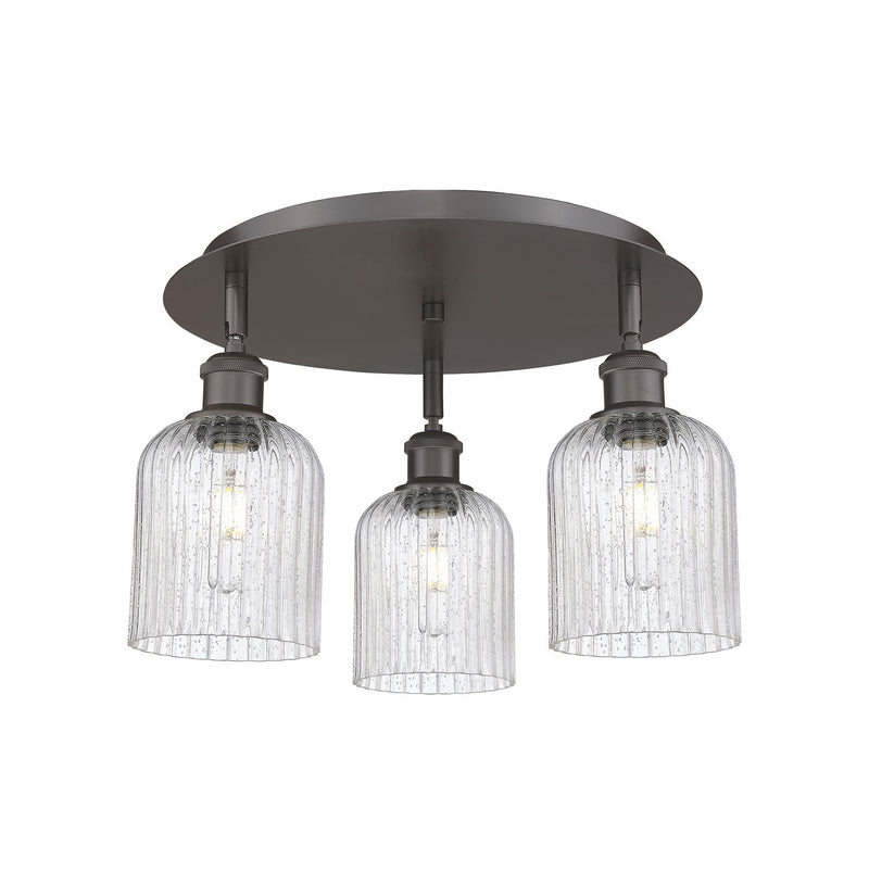 Innovations 516-3C-OB-G559-5SDY Three Light Flush Mount, Oil Rubbed Bronze