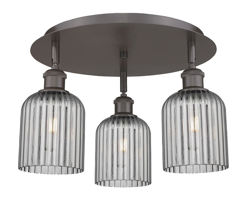 Innovations 516-3C-OB-G559-5SM Three Light Flush Mount, Oil Rubbed Bronze
