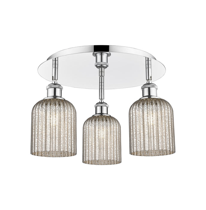Innovations 516-3C-PC-G559-5ME Three Light Flush Mount, Polished Chrome