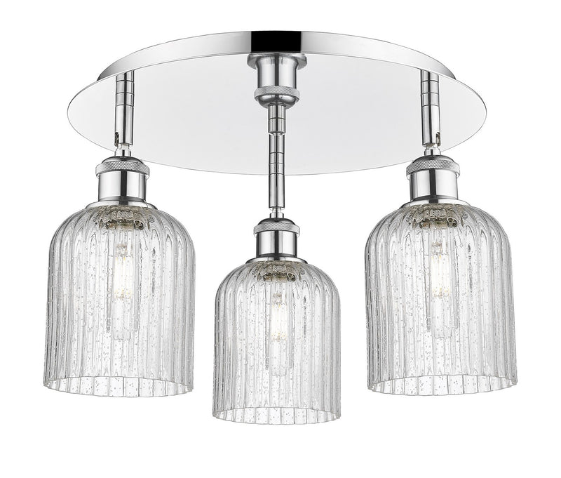 Innovations 516-3C-PC-G559-5SDY Three Light Flush Mount, Polished Chrome