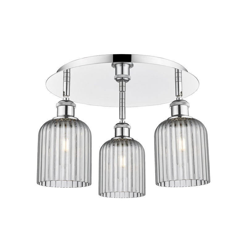 Innovations 516-3C-PC-G559-5SM Three Light Flush Mount, Polished Chrome