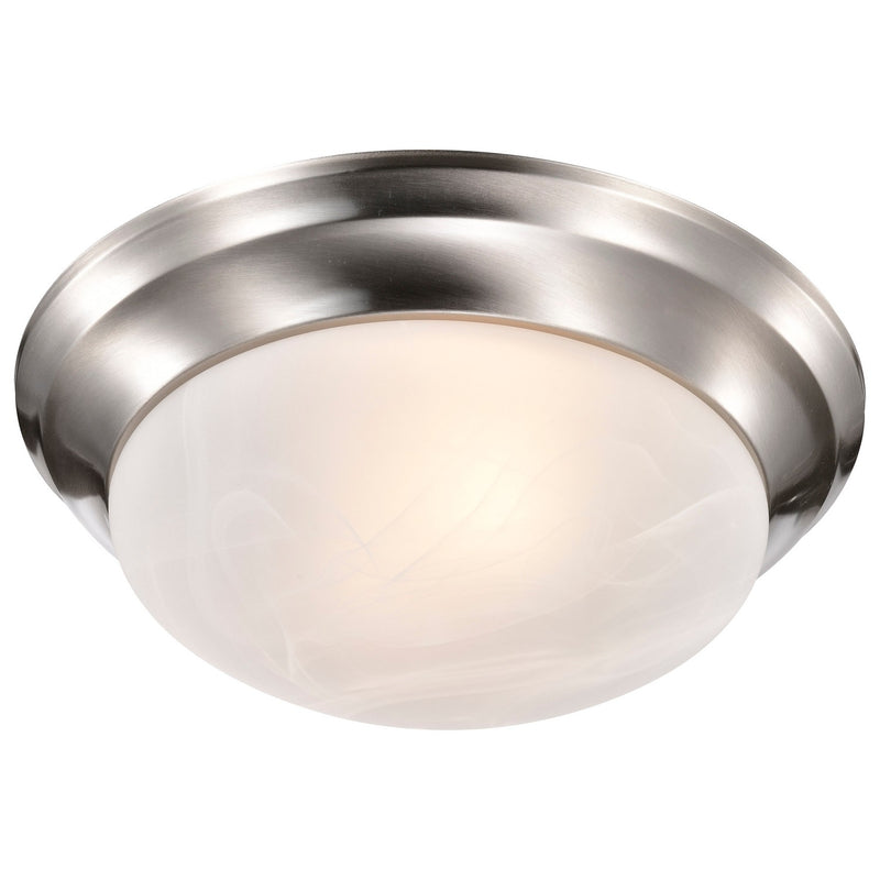 Nuvo Lighting 60-284 Two Light Flush Mount, Brushed Nickel