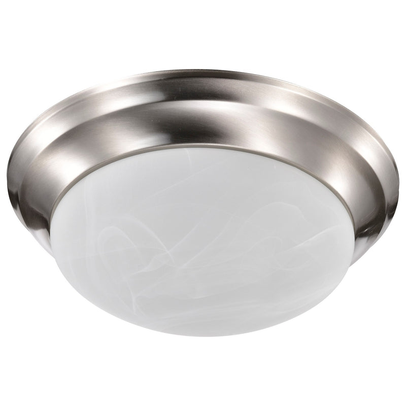 Nuvo Lighting 60-284 Two Light Flush Mount, Brushed Nickel