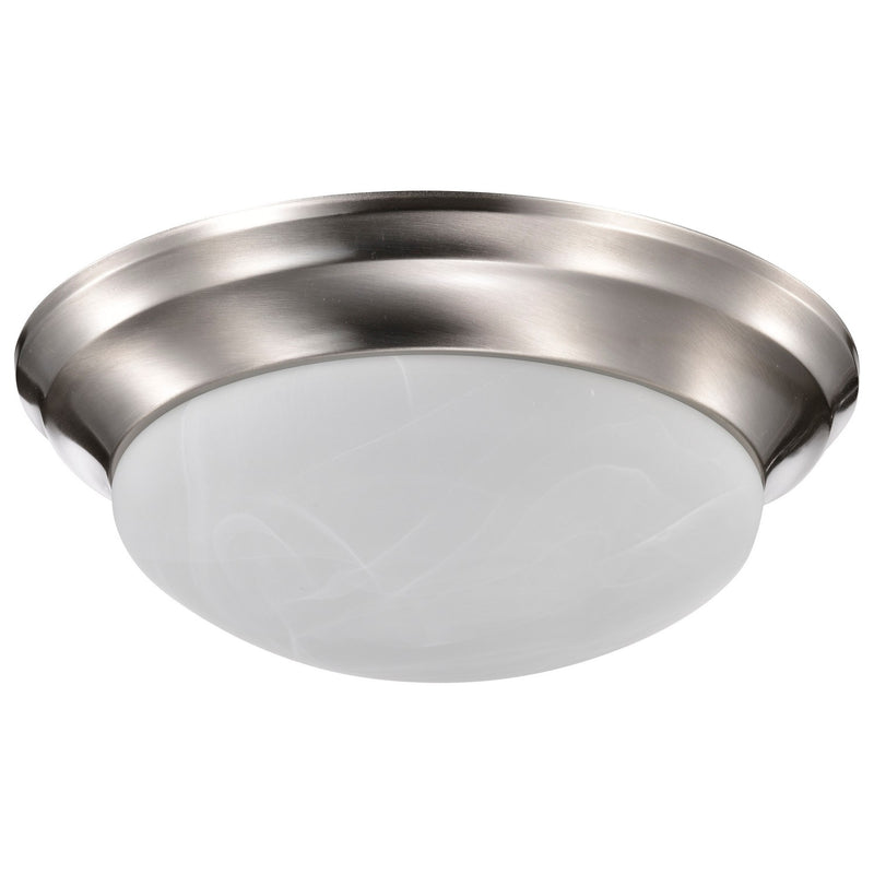 Nuvo Lighting 60-284 Two Light Flush Mount, Brushed Nickel