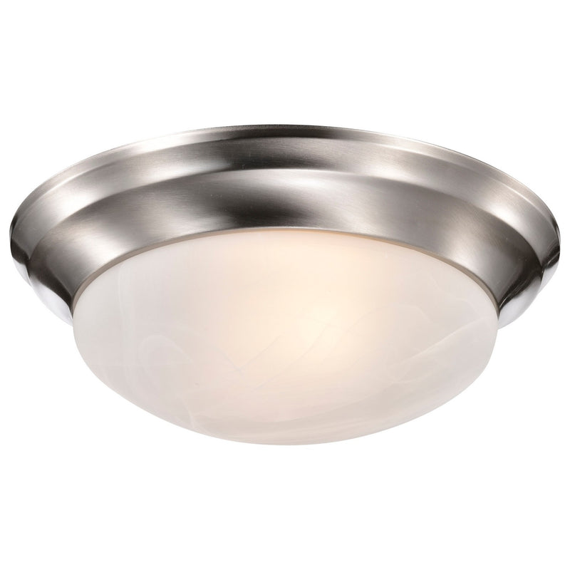 Nuvo Lighting 60-284 Two Light Flush Mount, Brushed Nickel