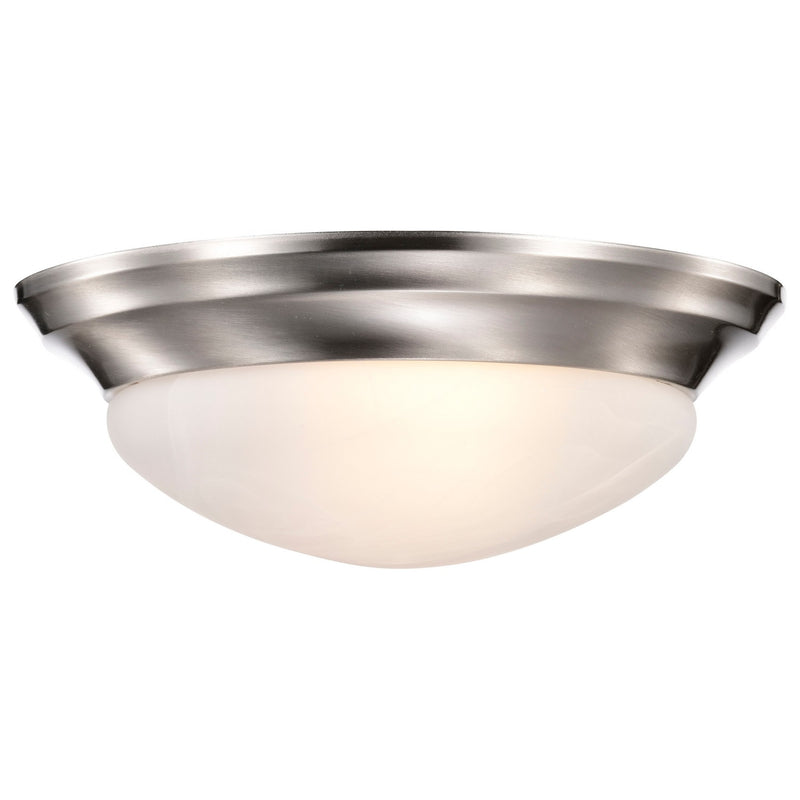 Nuvo Lighting 60-284 Two Light Flush Mount, Brushed Nickel