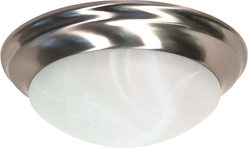 Nuvo Lighting 60-284 Two Light Flush Mount, Brushed Nickel