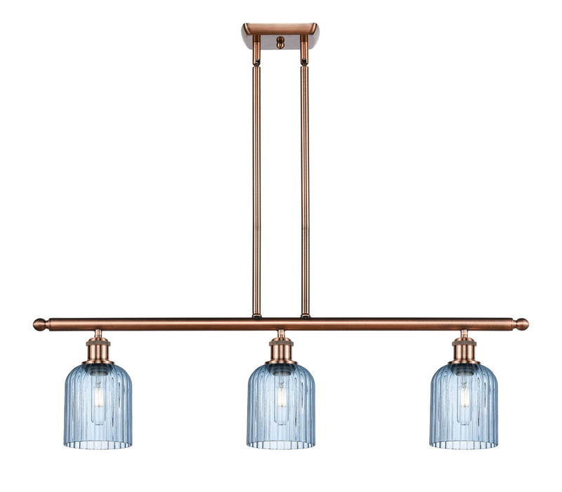 Innovations 516-3I-AC-G559-5BL Three Light Island Pendant, Antique Copper