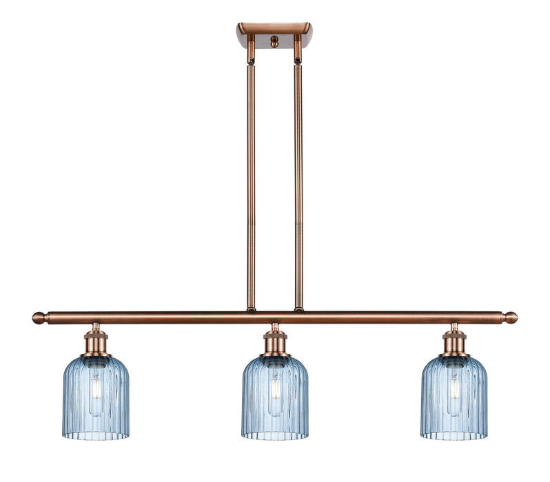 Innovations 516-3I-AC-G559-5BL Three Light Island Pendant, Antique Copper