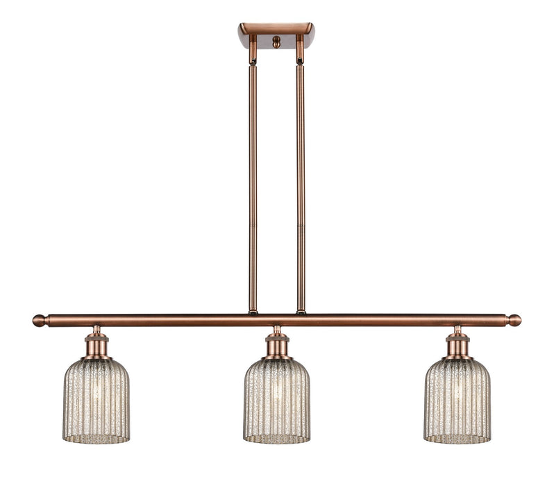 Innovations 516-3I-AC-G559-5ME Three Light Island Pendant, Antique Copper