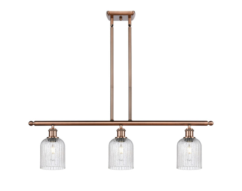 Innovations 516-3I-AC-G559-5SDY Three Light Island Pendant, Antique Copper