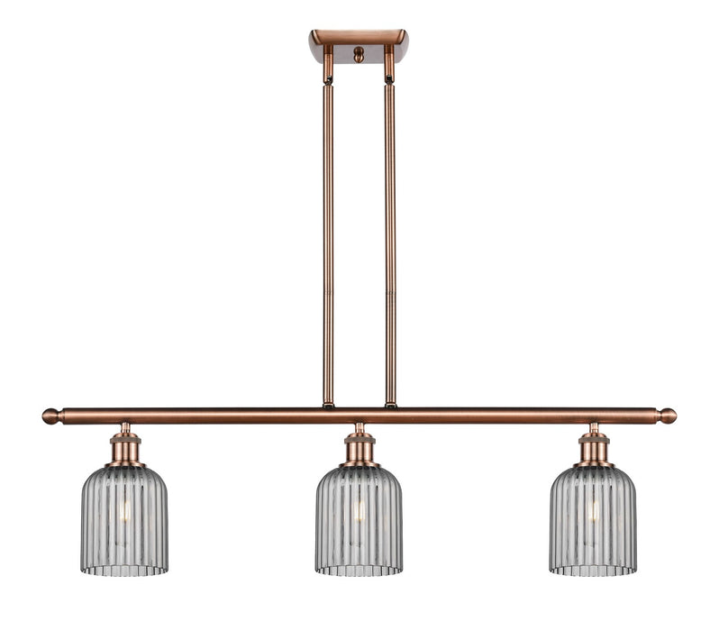 Innovations 516-3I-AC-G559-5SM Three Light Island Pendant, Antique Copper