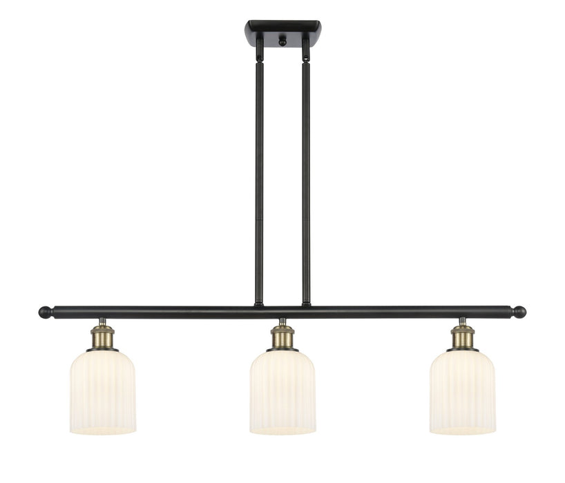 Innovations 516-3I-BAB-G559-5GWH Three Light Island Pendant, Black Antique Brass