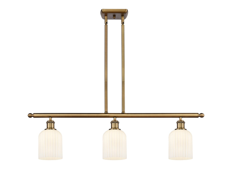 Innovations 516-3I-BB-G559-5GWH Three Light Island Pendant, Brushed Brass
