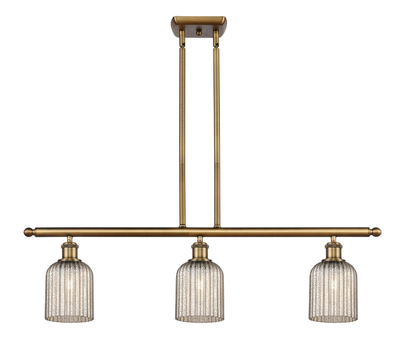 Innovations 516-3I-BB-G559-5ME Three Light Island Pendant, Brushed Brass