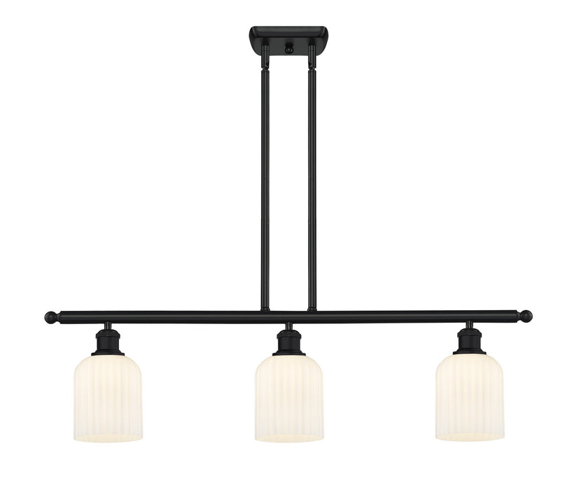 Innovations 516-3I-BK-G559-5GWH Three Light Island Pendant, Matte Black
