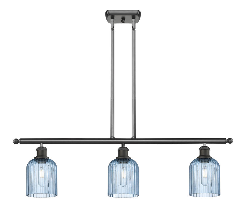 Innovations 516-3I-OB-G559-5BL Three Light Island Pendant, Oil Rubbed Bronze