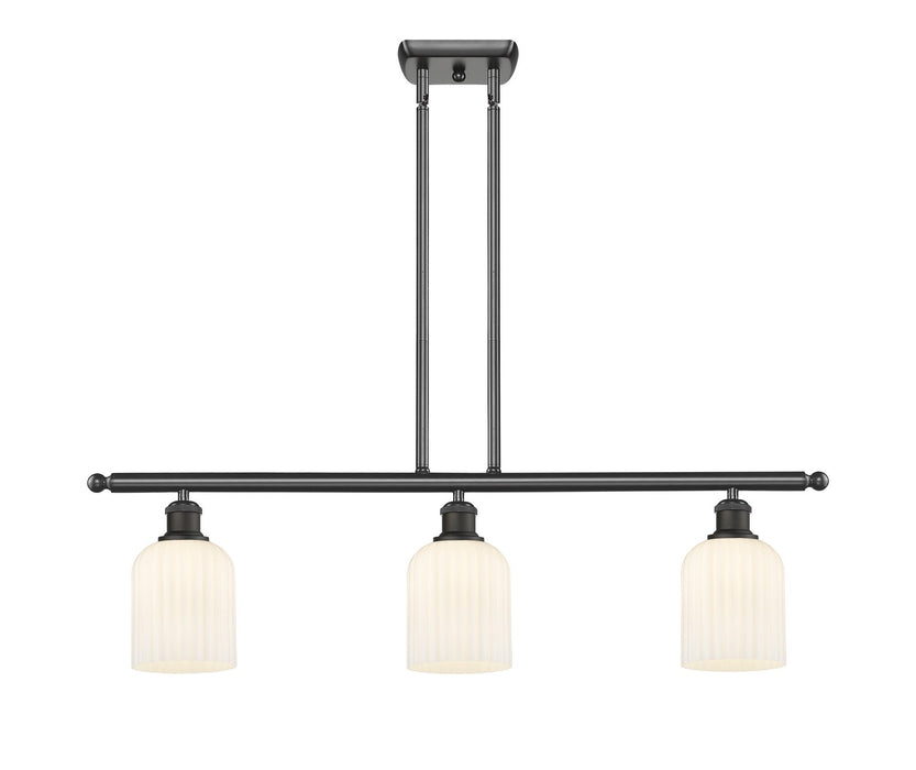 Innovations 516-3I-OB-G559-5GWH Three Light Island Pendant, Oil Rubbed Bronze