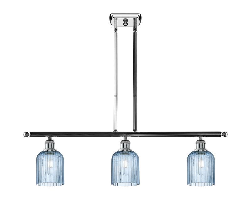 Innovations 516-3I-PC-G559-5BL Three Light Island Pendant, Polished Chrome