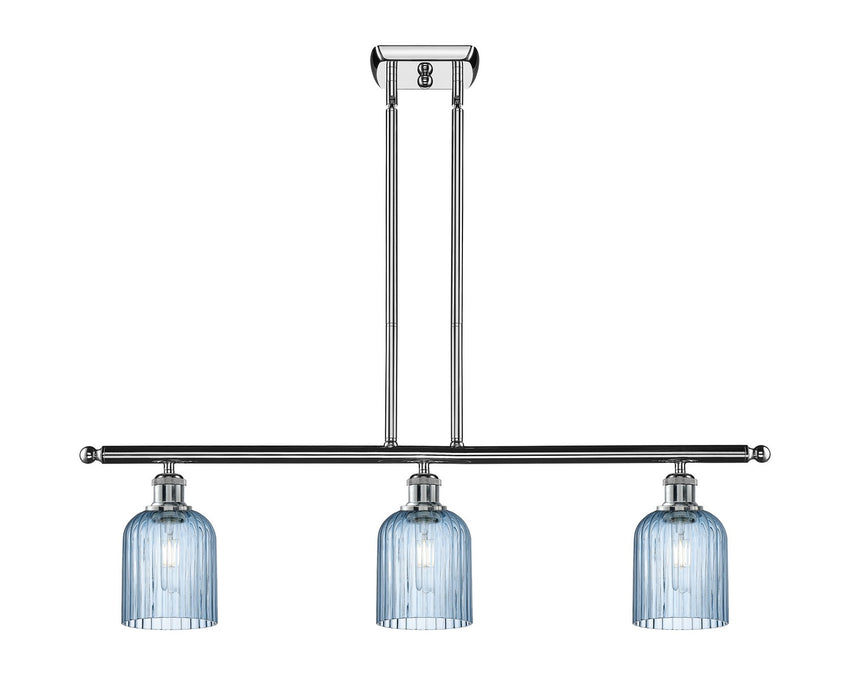 Innovations 516-3I-PC-G559-5BL Three Light Island Pendant, Polished Chrome