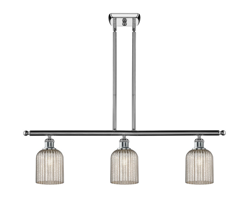 Innovations 516-3I-PC-G559-5ME Three Light Island Pendant, Polished Chrome