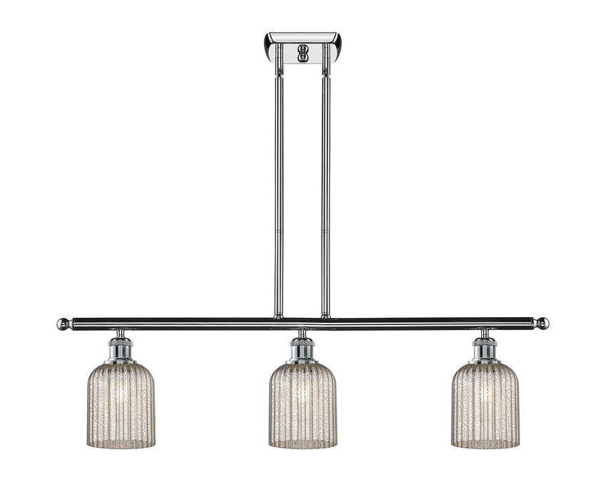 Innovations 516-3I-PC-G559-5ME Three Light Island Pendant, Polished Chrome