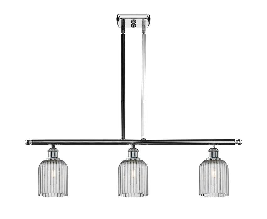 Innovations 516-3I-PC-G559-5SM Three Light Island Pendant, Polished Chrome