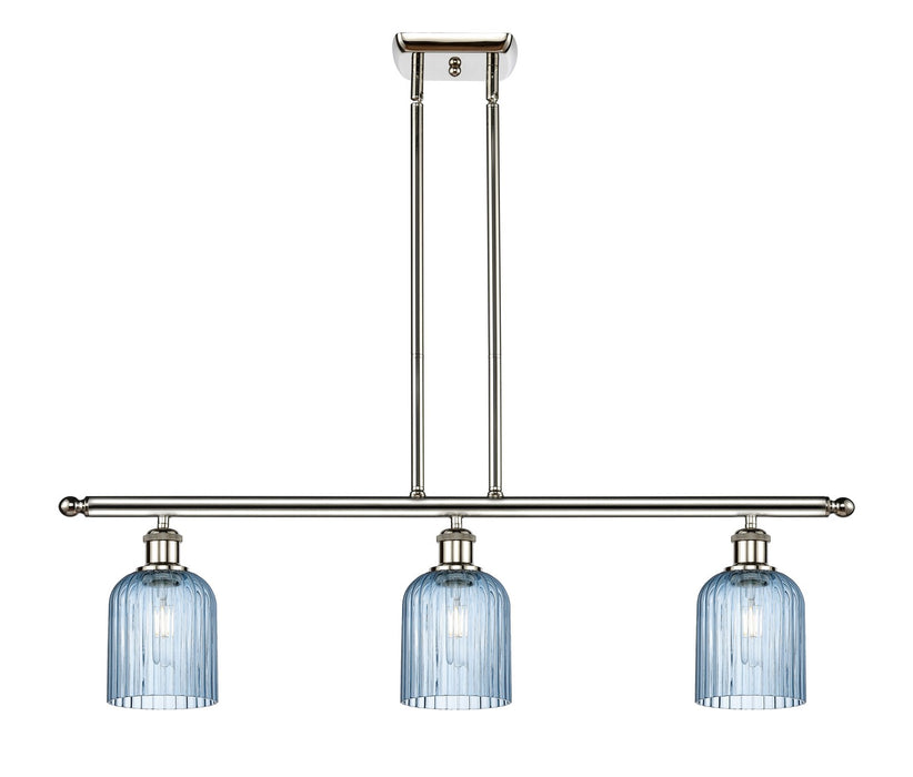 Innovations 516-3I-PN-G559-5BL Three Light Island Pendant, Polished Nickel