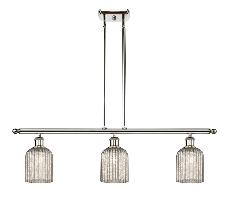 Innovations 516-3I-PN-G559-5ME Three Light Island Pendant, Polished Nickel