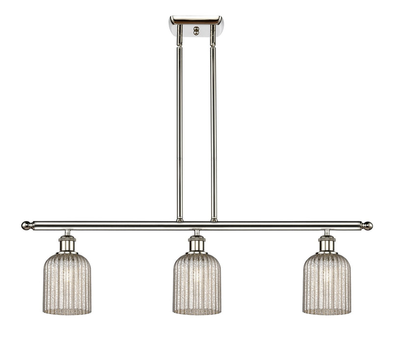 Innovations 516-3I-PN-G559-5ME Three Light Island Pendant, Polished Nickel