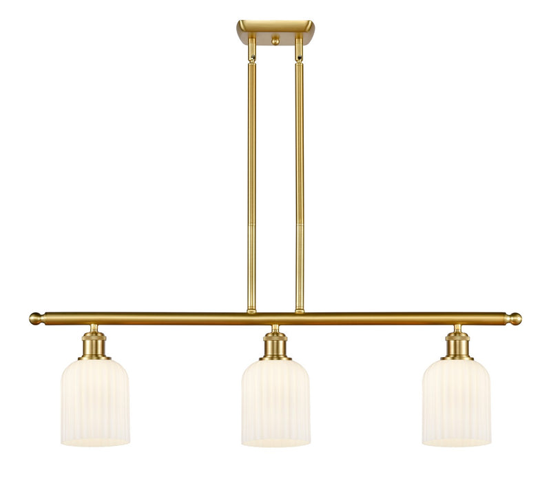 Innovations 516-3I-SG-G559-5GWH Three Light Island Pendant, Satin Gold