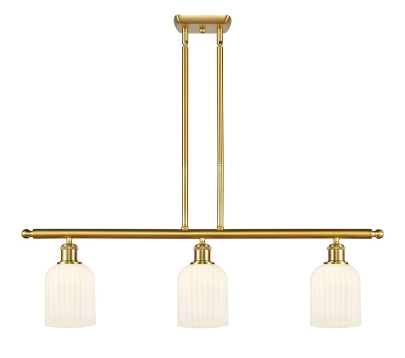 Innovations 516-3I-SG-G559-5GWH Three Light Island Pendant, Satin Gold