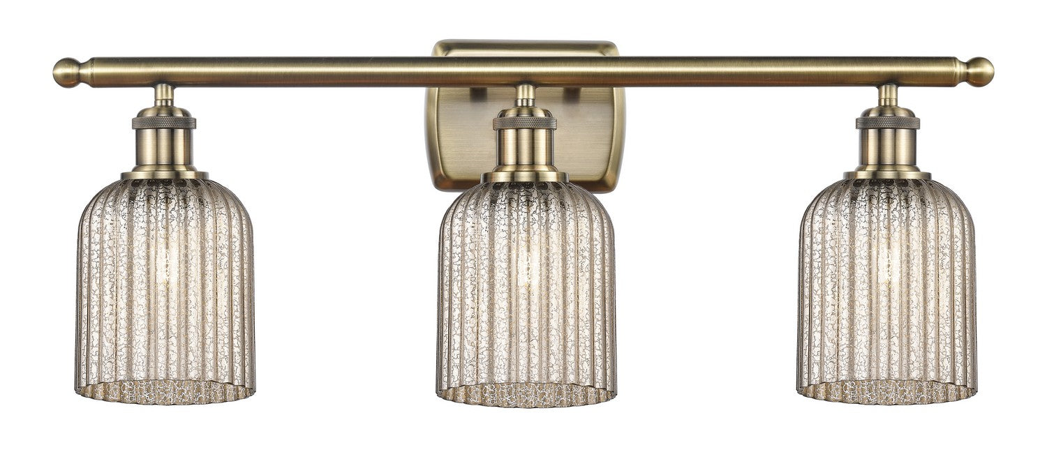 Innovations 516-3W-AB-G559-5ME Three Light Bath Vanity, Antique Brass