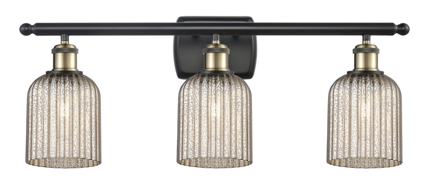 Innovations 516-3W-BAB-G559-5ME Three Light Bath Vanity, Black Antique Brass
