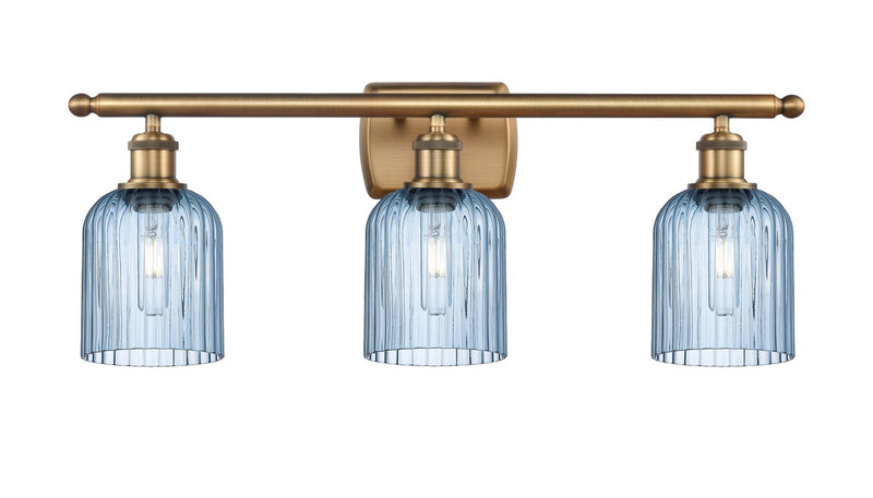 Innovations 516-3W-BB-G559-5BL Three Light Bath Vanity, Brushed Brass