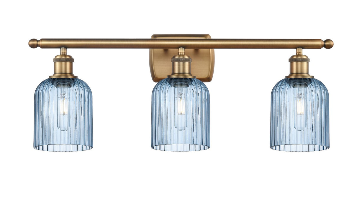 Innovations 516-3W-BB-G559-5BL Three Light Bath Vanity, Brushed Brass