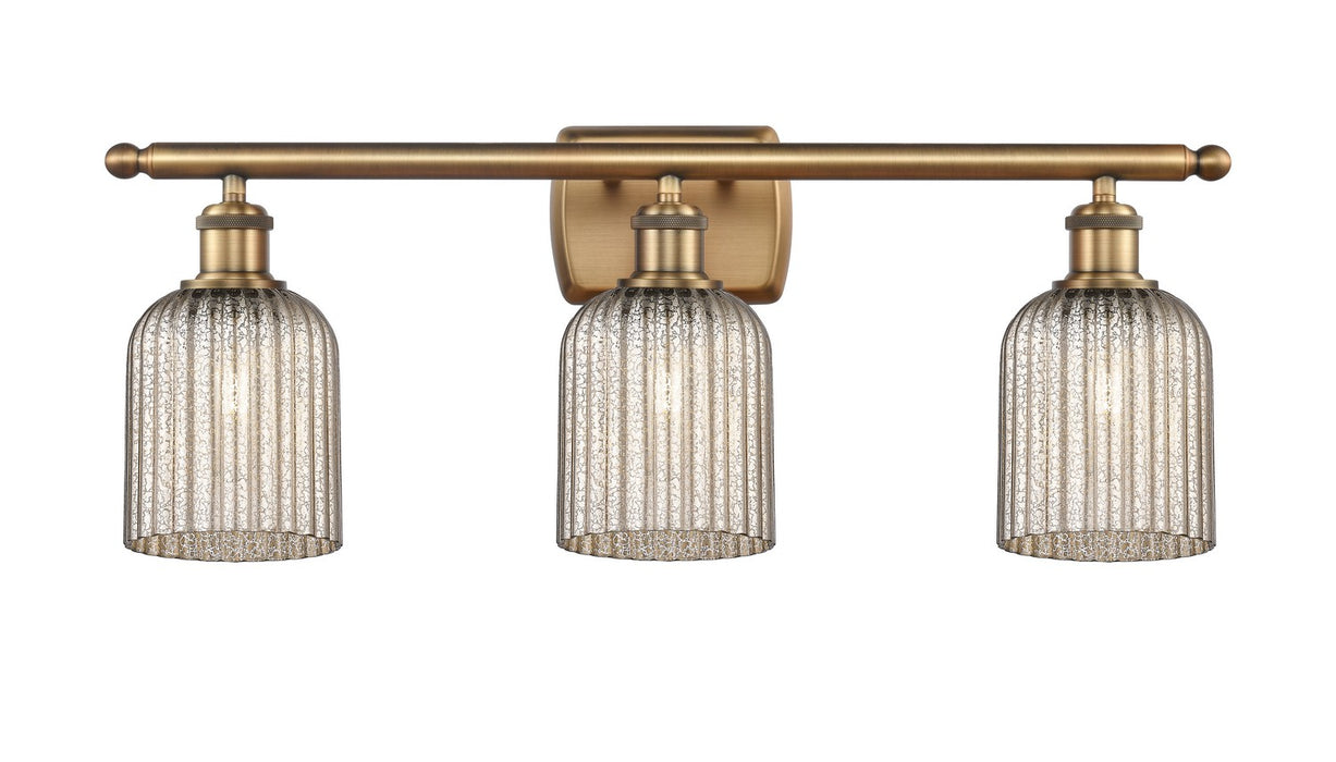 Innovations 516-3W-BB-G559-5ME Three Light Bath Vanity, Brushed Brass