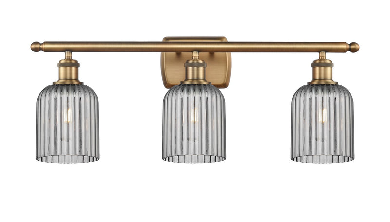 Innovations 516-3W-BB-G559-5SM Three Light Bath Vanity, Brushed Brass