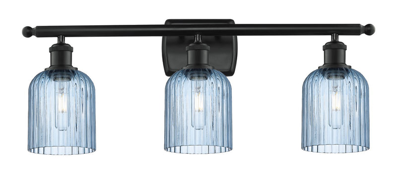 Innovations 516-3W-BK-G559-5BL Three Light Bath Vanity, Matte Black