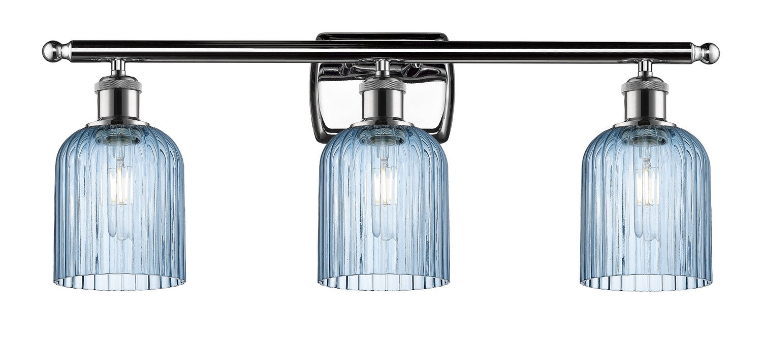 Innovations 516-3W-PC-G559-5BL Three Light Bath Vanity, Polished Chrome